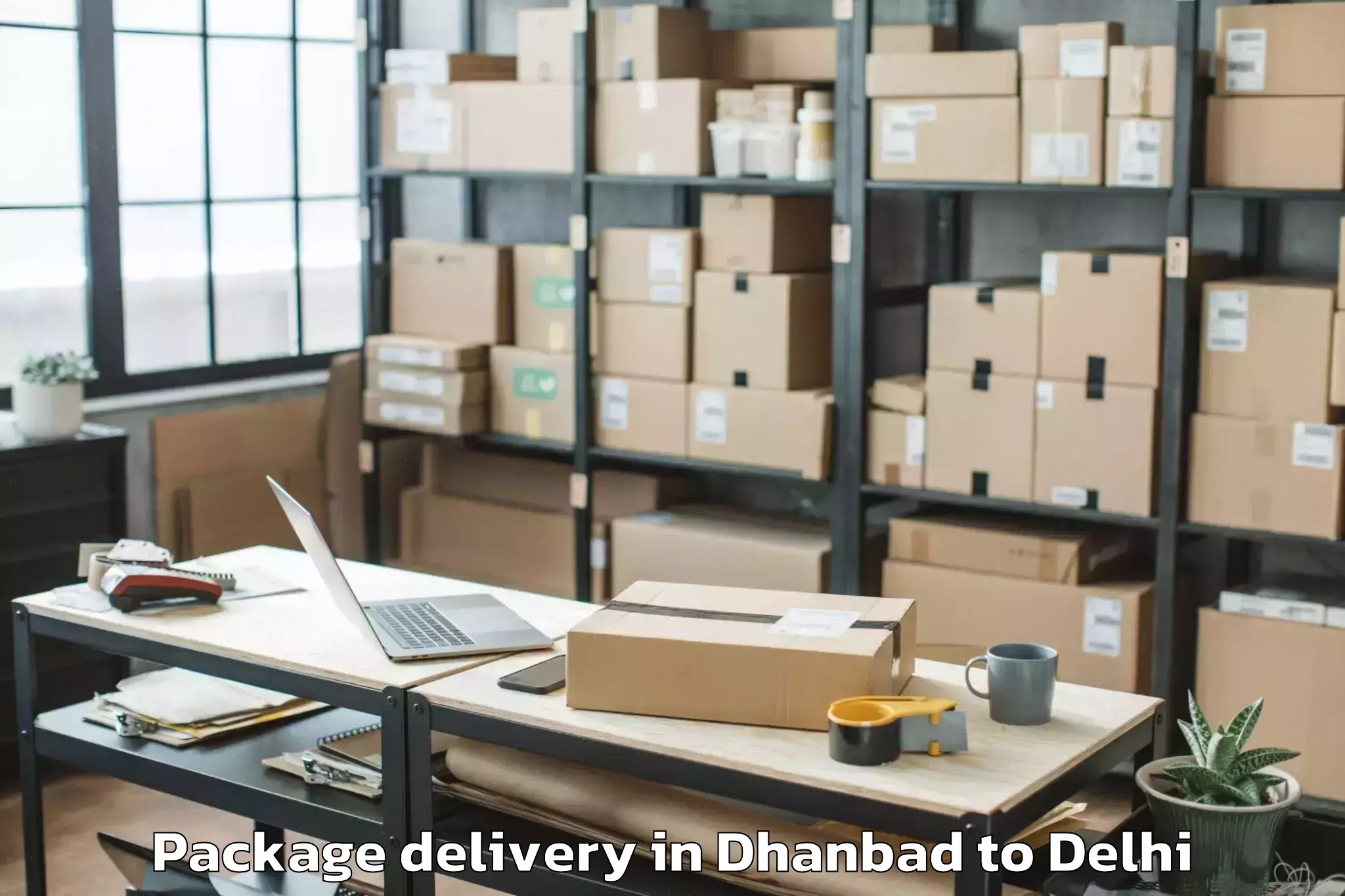 Dhanbad to Ansal Plaza Mall Delhi Package Delivery Booking